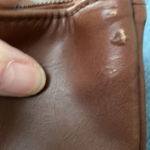 Leather wristlet bag. In good used condition. Only used a few times. - Picture 5 of 5